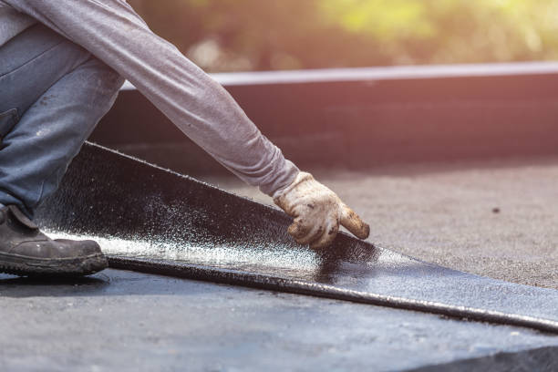 Professional Waterproofing technician working in Fort Lee, NJ